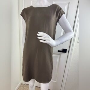 Naked Zebra Sz S Brown Shift Dress Size Small.